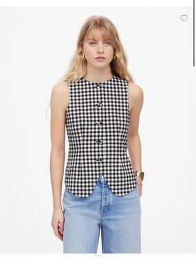 Madewell Single-Breasted Crewneck Vest